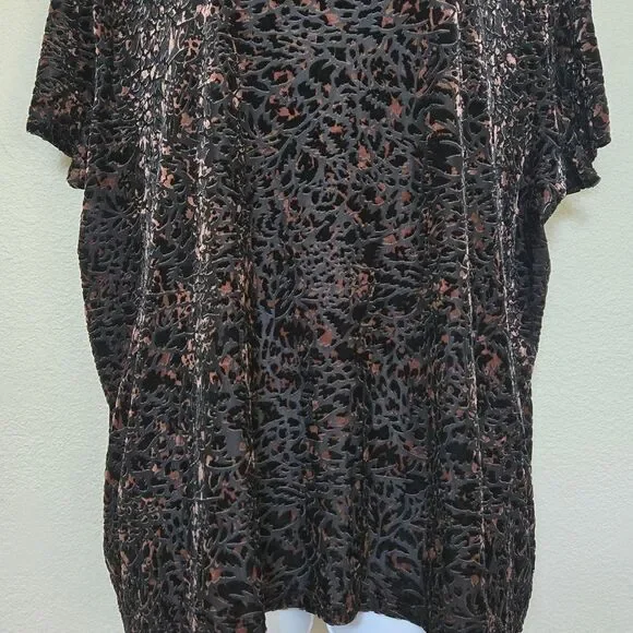 Free People Velvet Teddy Burnout Top Size Medium NWT - Picture 10 of 14